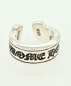 Chrome Hearts Scroll Label Ring