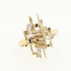Brutalist 1970's 9ct Gold Diamond Ring
