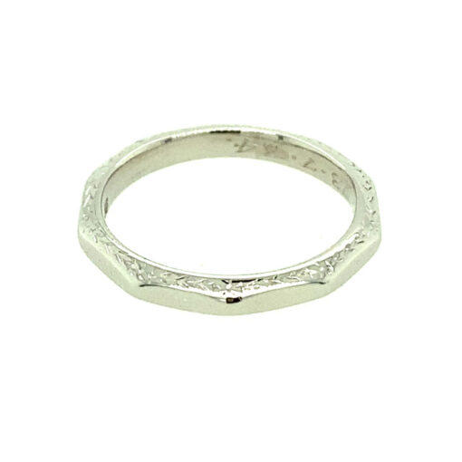 Vintage Platinum Wedding Ring