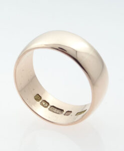 Antique 9ct Rose Gold Wedding Ring Band
