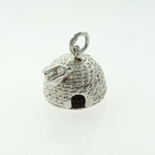 Vintage Sterling Silver Opening Beehive Charm