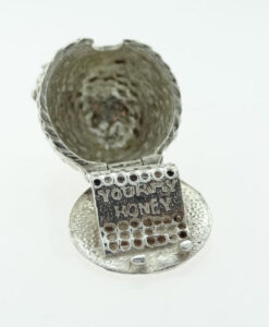 Vintage Sterling Silver Opening Beehive Charm