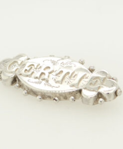 Victorian Silver GERTIE Name Brooch 1894