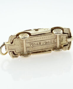 Vintage Gold VW Beetle Car Charm
