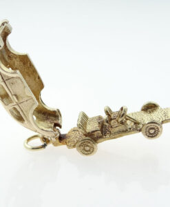 Vintage Gold Volkswagen W Beetle Car Charm