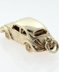 Vintage Gold Volkswagen W Beetle Car Charm