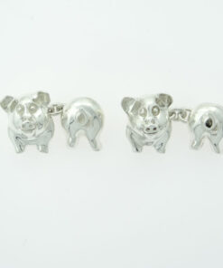 Vintage Sterling Silver Pig Cufflinks by Links of London