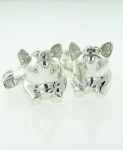 Vintage Sterling Silver Pig Cufflinks by Links of London