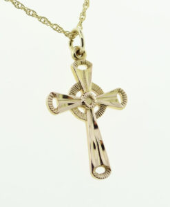 Vintage Georg Jensen 9ct Gold Cross London 1977