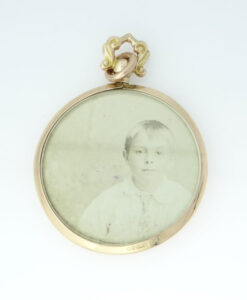 Antique 9ct Rose Gold Open Picture Locket