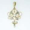 Antique 9ct Gold Pearl Pendant