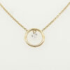 18ct Gold Diamond Circle Pendant
