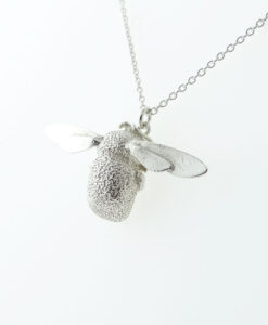 Silver Bumblebee Necklace by Alex Monroe