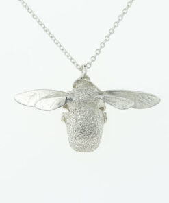 Silver Bumblebee Necklace by Alex Monroe