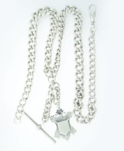 Antique Sterling Silver Albert Chain