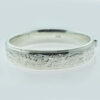 Vintage Flower Engraved Sterling Silver Bangle