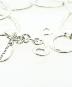 Silvarious Sterling Silver Loop Bracelet