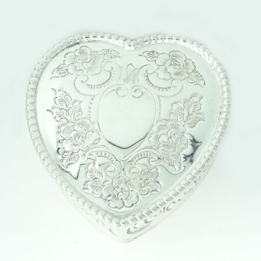 Vintage Sterling Silver Heart Box