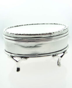 Antique Solid Sterling Silver Trinket Box