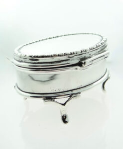 Antique Solid Sterling Silver Trinket Box