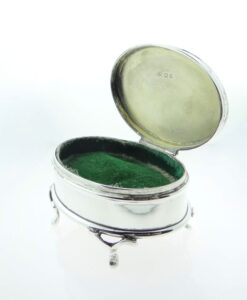 Antique Solid Silver Trinket Box