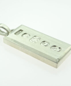 Vintage 1977 Sterling Silver Queen's Jubilee Ingot Pendant