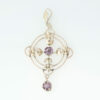 Antique c1900 Amethyst 9ct Gold Pendant