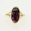 9ct Gold Oval Blue John Stone Ring