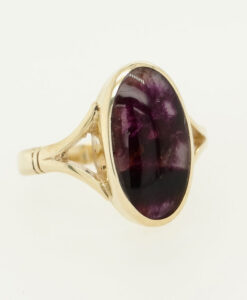 9ct Gold Blue John Stone Ring