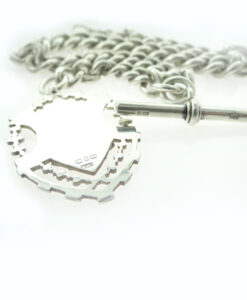 Antique Sterling Silver Graduated Albert Chain