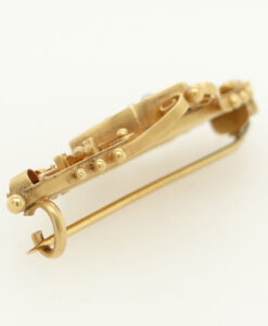 Antique 9ct gold opal and garnet brooch