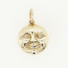 Leo de Vroomen 9ct Gold Winking Moon Pendant