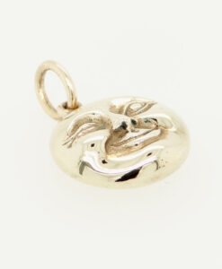 Leo de Vroomen Gold Winking Moon Pendant