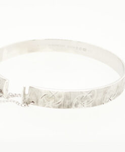 Vintage Sterling Silver Star Bangle