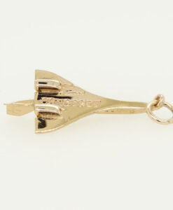 Vintage 9ct Gold Concorde Charm