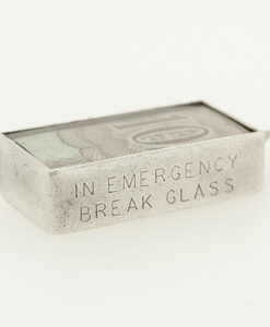 Vintage Sterling Silver Ten Shilling Note Charm
