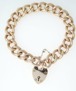9ct Rose Gold Curb Link Bracelet