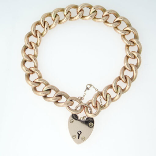 9ct Rose Gold Curb Link Bracelet