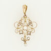 Antique 9ct Gold Pearl Pendant c1900