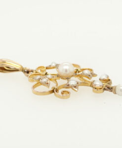 Antique 9ct Gold Pearl Pendant c1900
