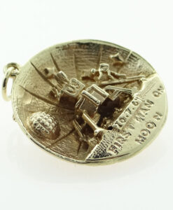 Vintage 9ct Gold First Man on the Moon Pendant or Charm
