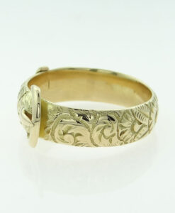 Antique 18ct Gold Buckle Ring