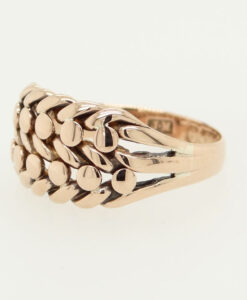 Antique 9ct Rose Gold Keeper Ring
