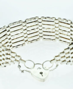 Vintage Sterling Silver Seven Bar Gate Bracelet