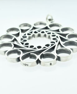 Vintage Sterling Silver 'Crinoline' Pendant by Jack Spencer