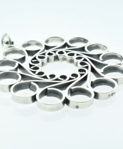 Vintage Sterling Silver 'Crinoline' Pendant by Jack Spencer