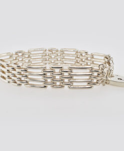 Vintage Four Bar Gate Bracelet in Sterling Silver