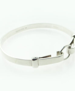 Handcrafted Silver Polo Bangle by Silvarious