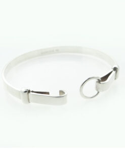 Handcrafted Sterling Silver Polo Bangle by Silvarious