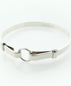 Handcrafted Sterling Silver Polo Bangle by Silvarious